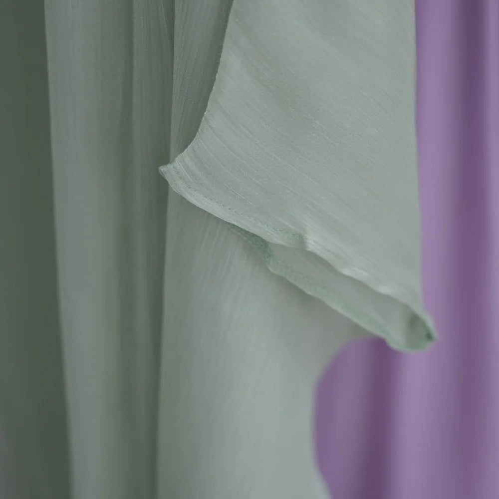 Sahra Organza Open Abaya