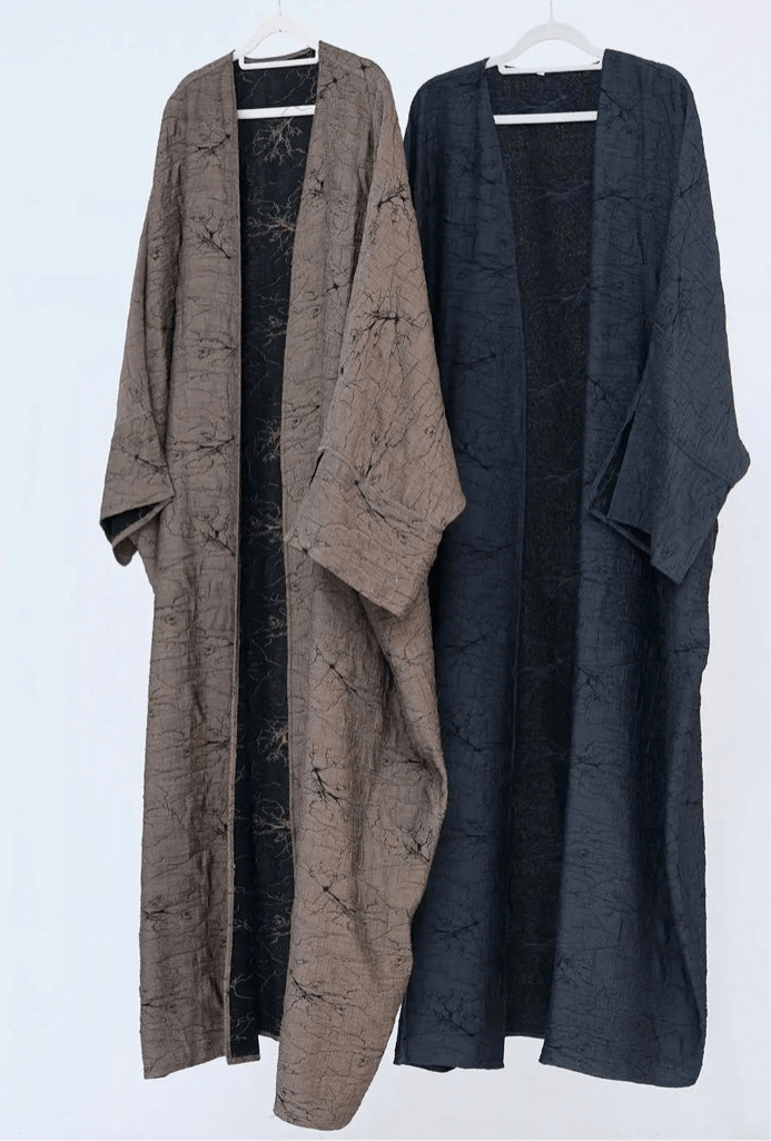 Matte Marble - Luxury Reversible Crease Print Abaya