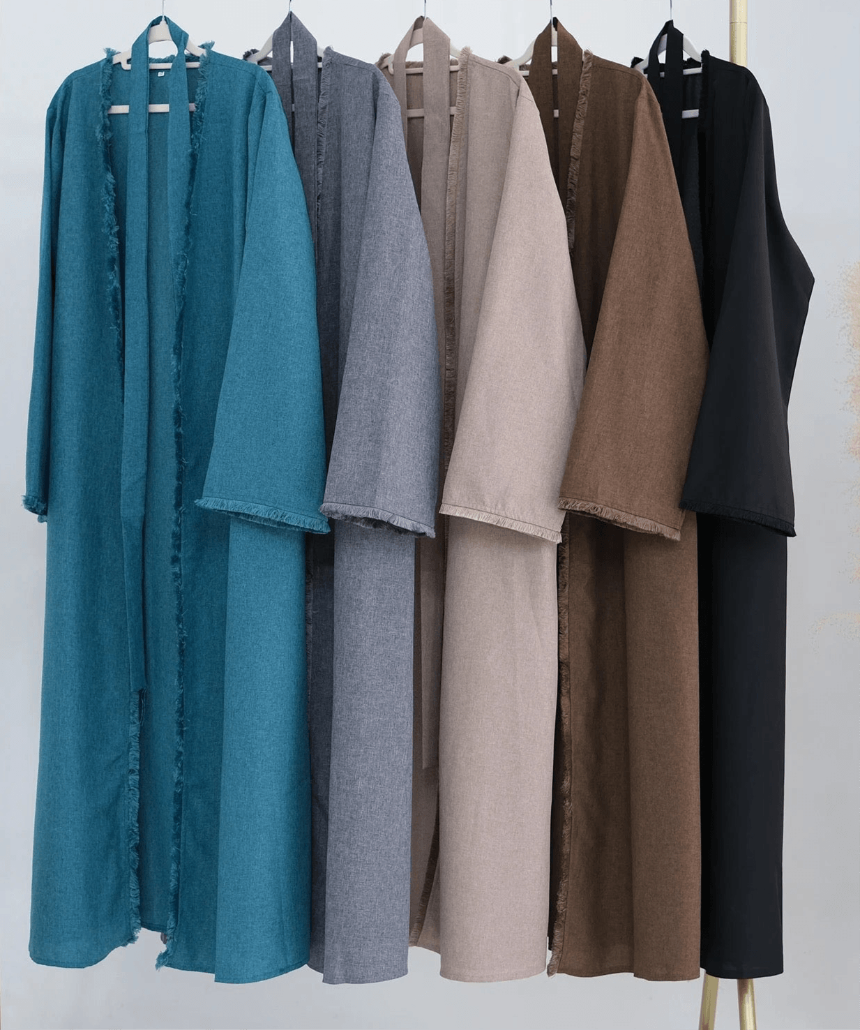 Snow Day - Frayed Detail Abaya