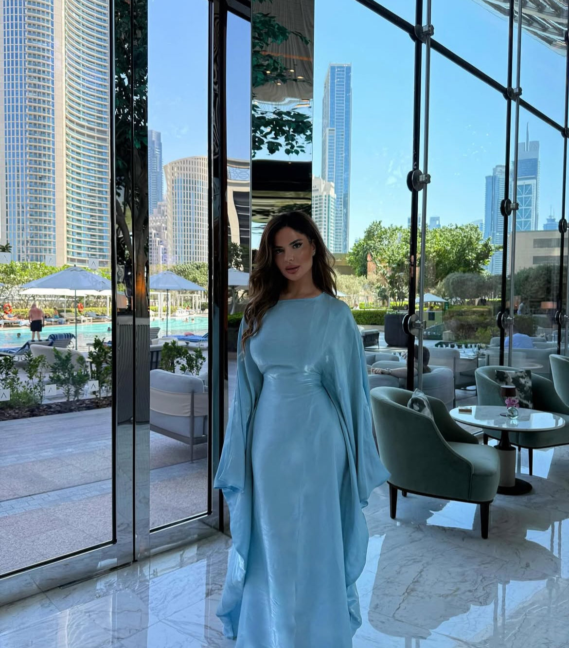 Unforgettable - Organza Shimmer Butterfly Kaftan