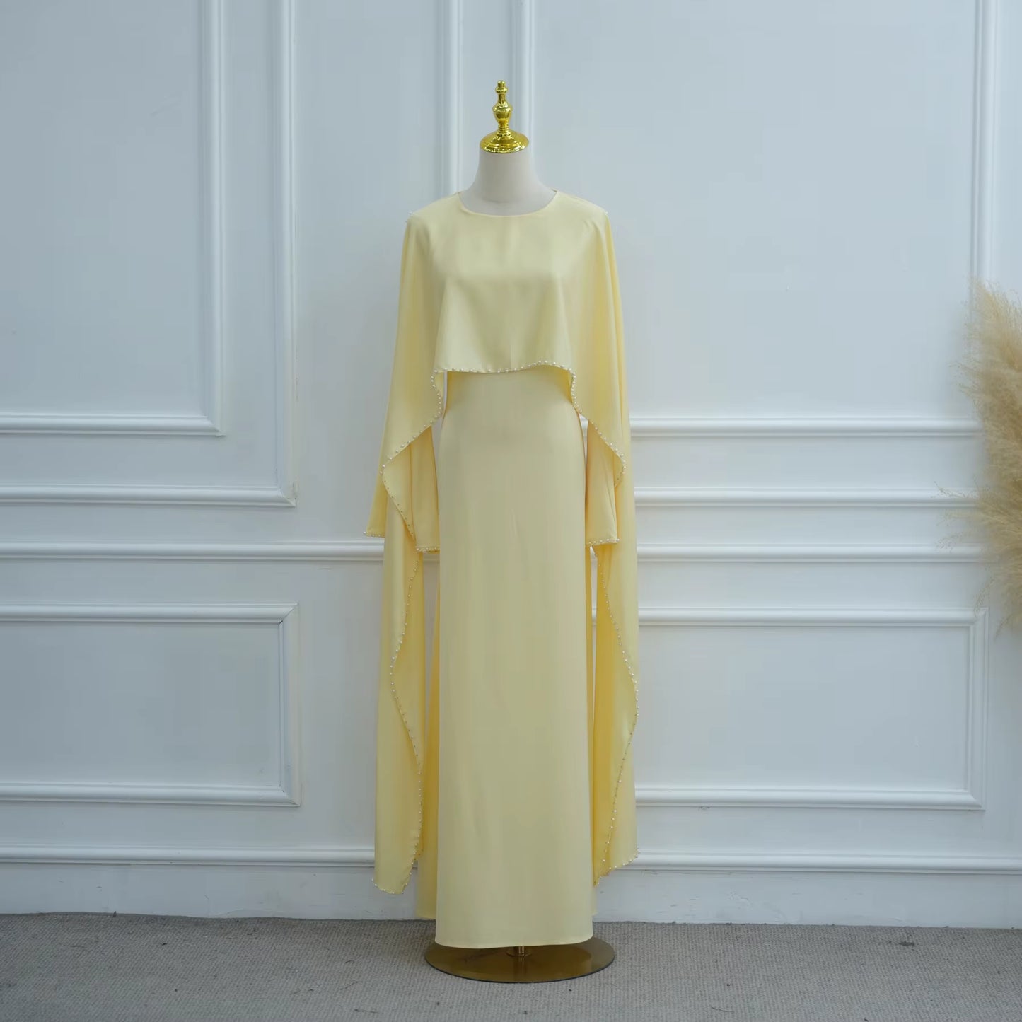 Durrah Cape - Pearl Lined Dress Set