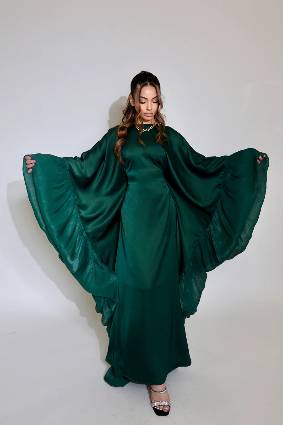 Yasmin Organza Sleeve Kaftan