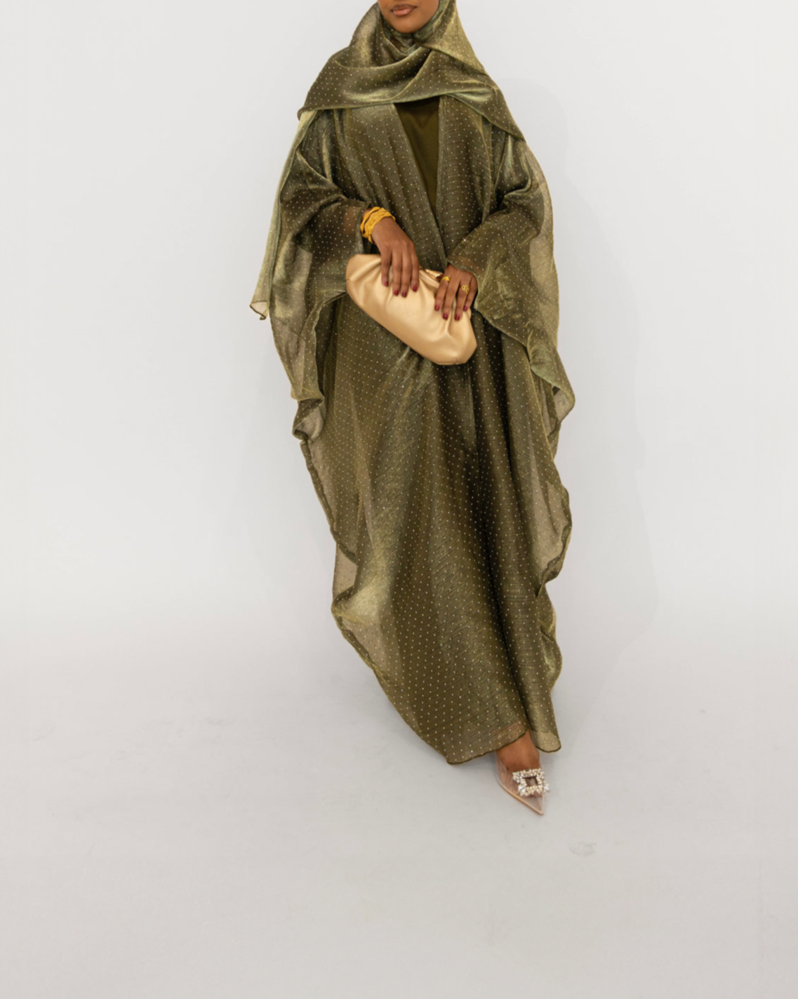 Rihla Shimmer Organza Abaya
