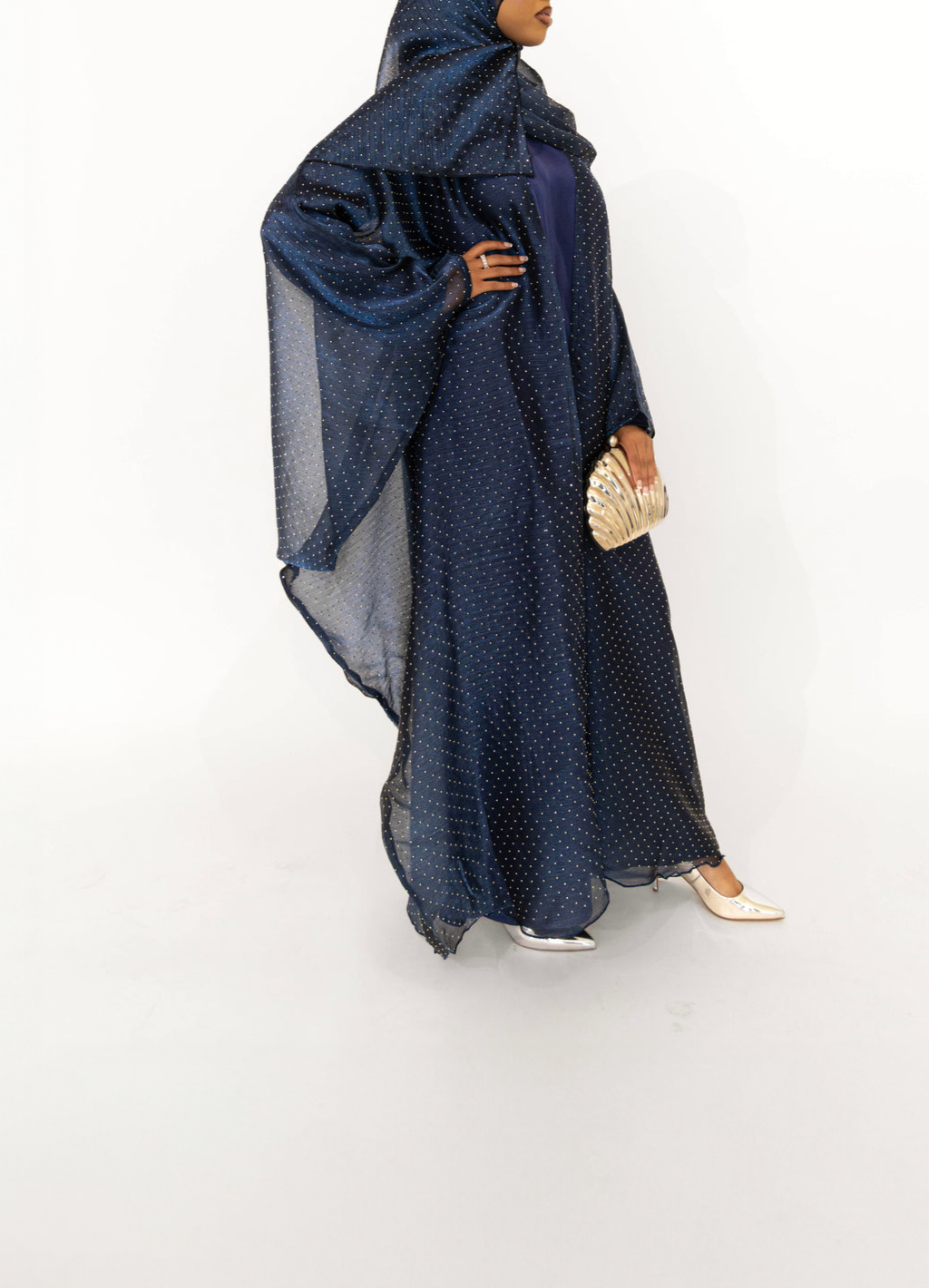 Rihla Shimmer Organza Abaya
