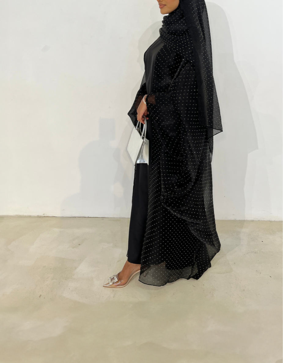 Rihla Shimmer Organza Abaya