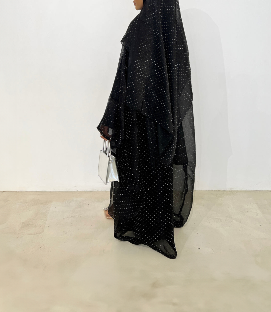 Rihla Shimmer Organza Abaya