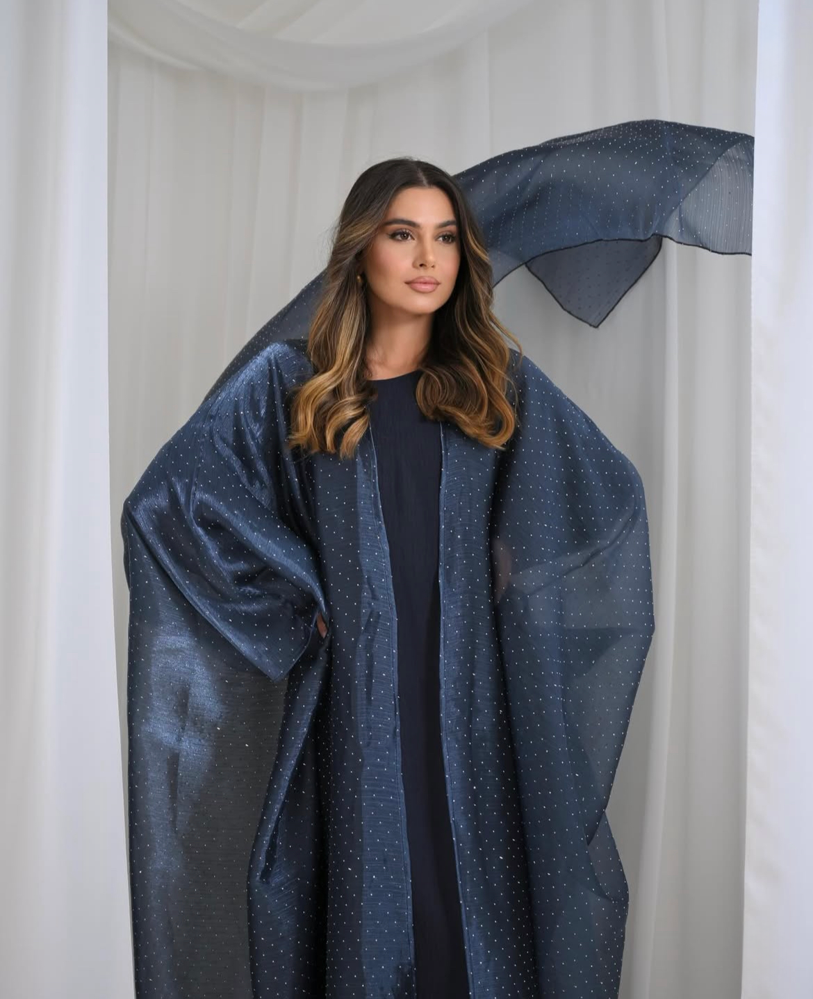 Rihla Shimmer Organza Abaya