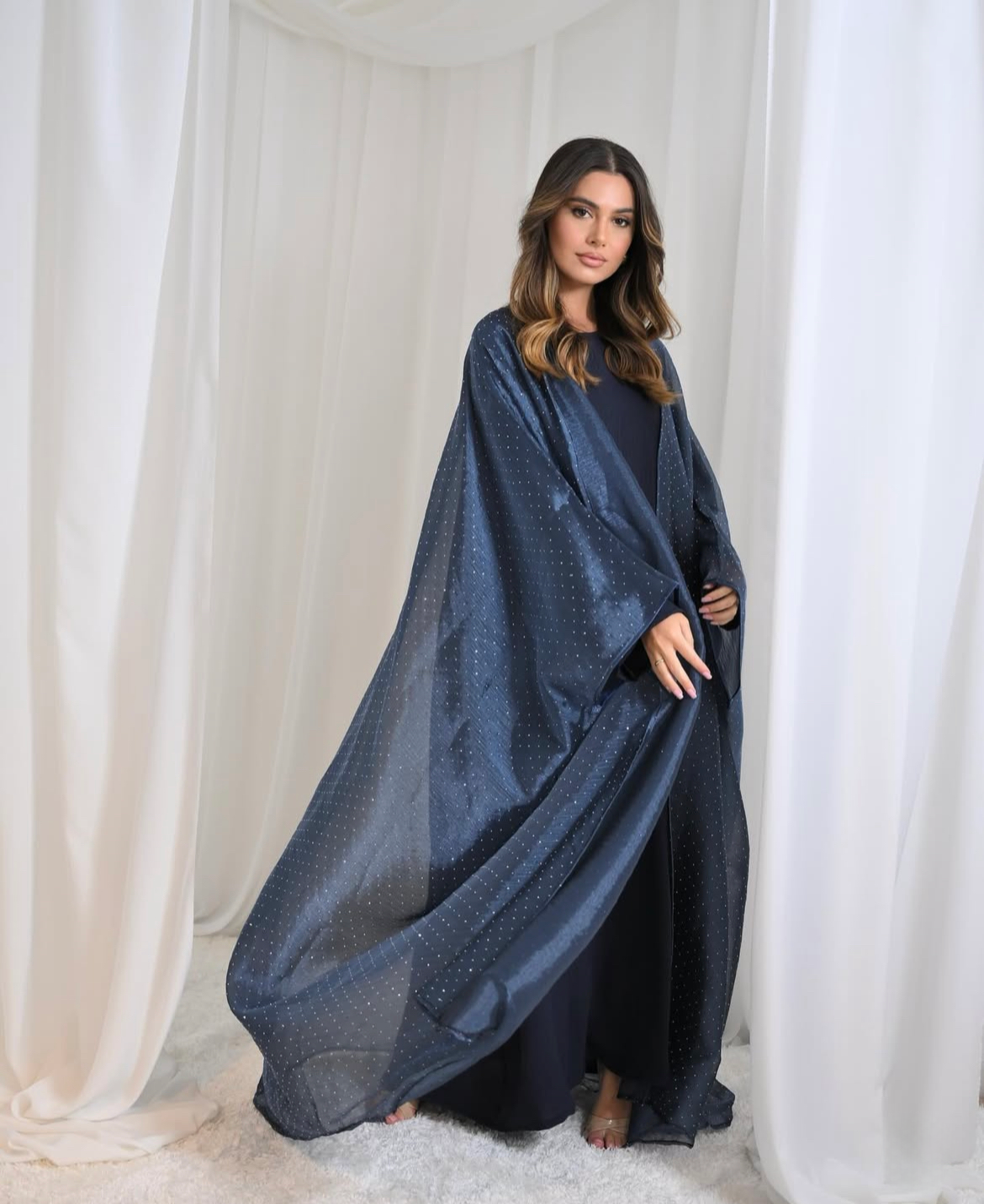 Rihla Shimmer Organza Abaya