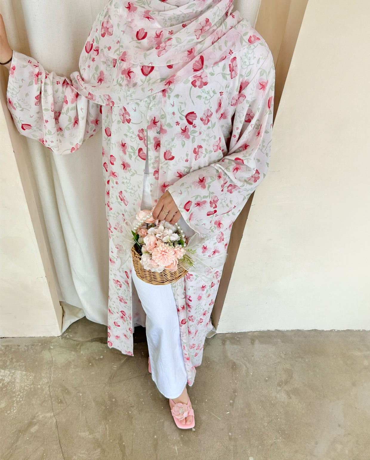 Rawdah Floral Abaya