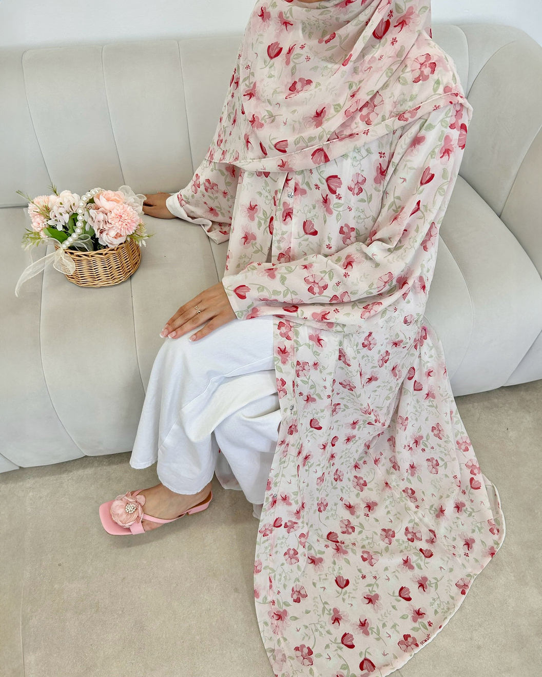 Rawdah Floral Abaya