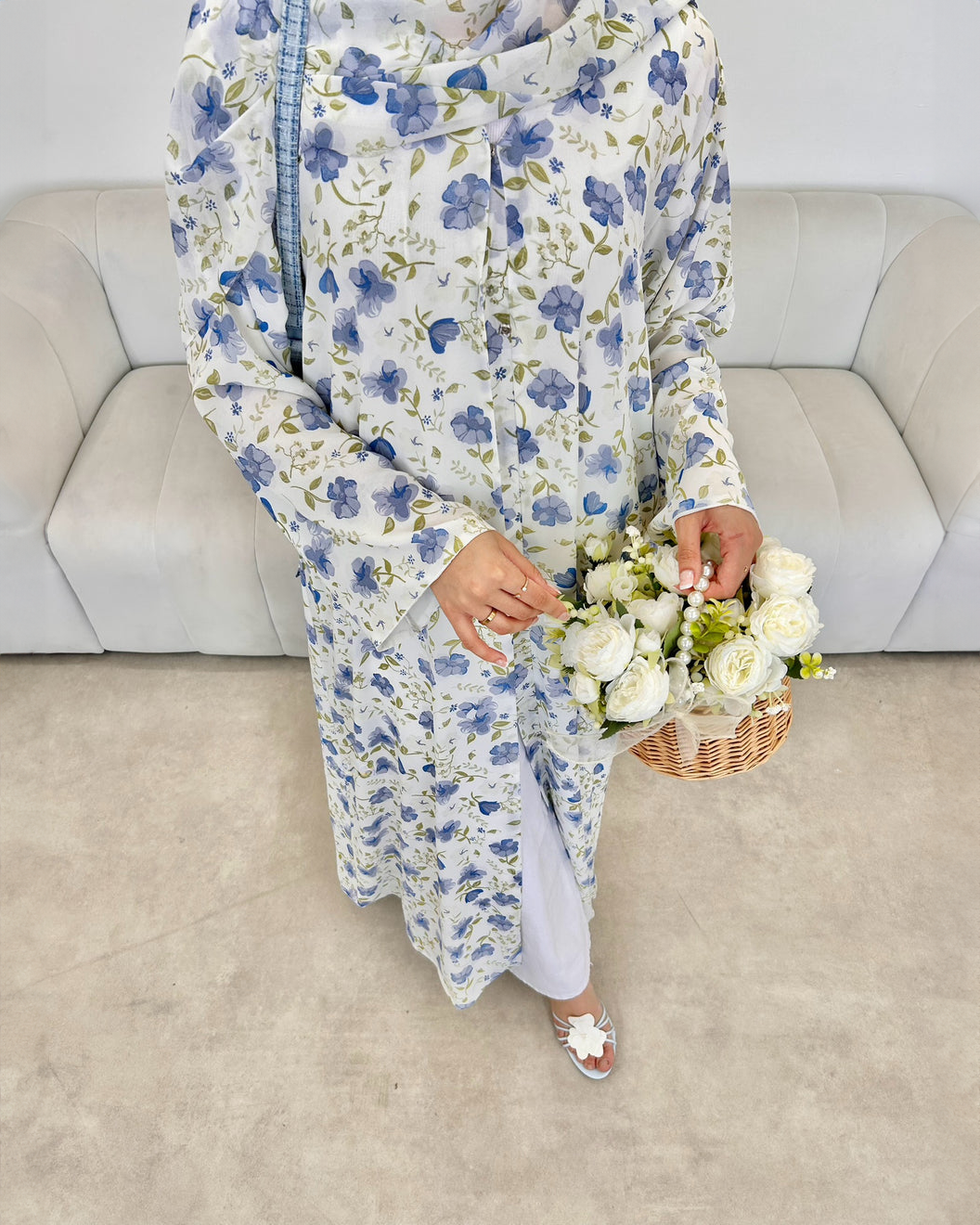 Rawdah Floral Abaya
