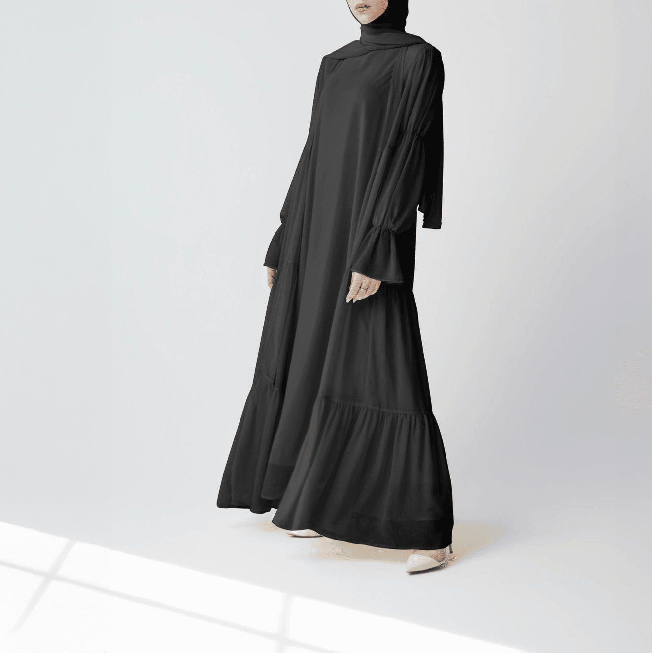 Flowy Chiffon Dress Set