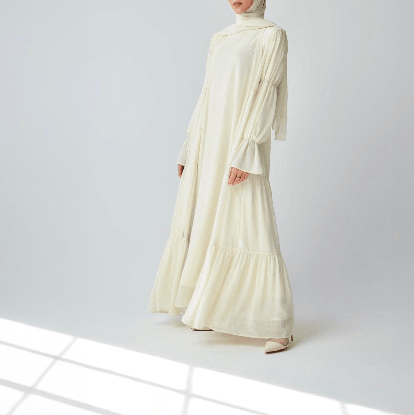 Flowy Chiffon Dress Set