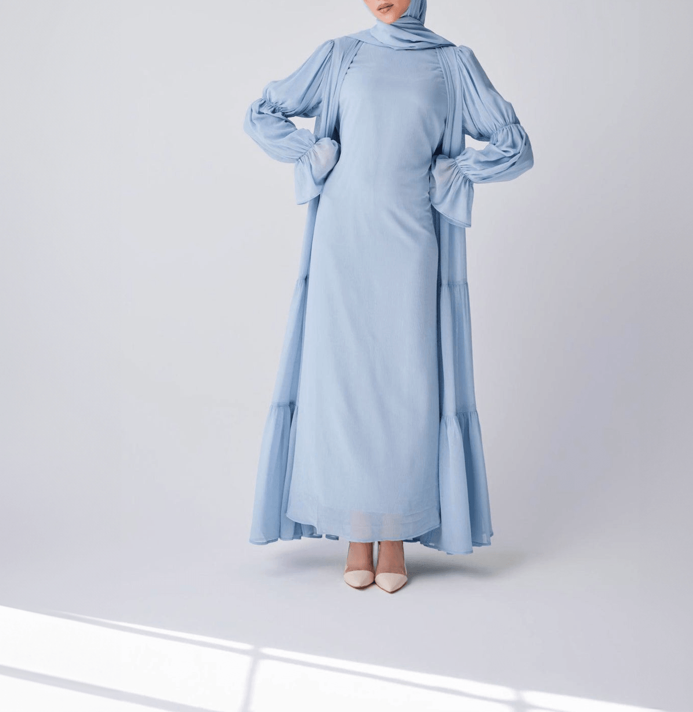 Flowy Chiffon Dress Set