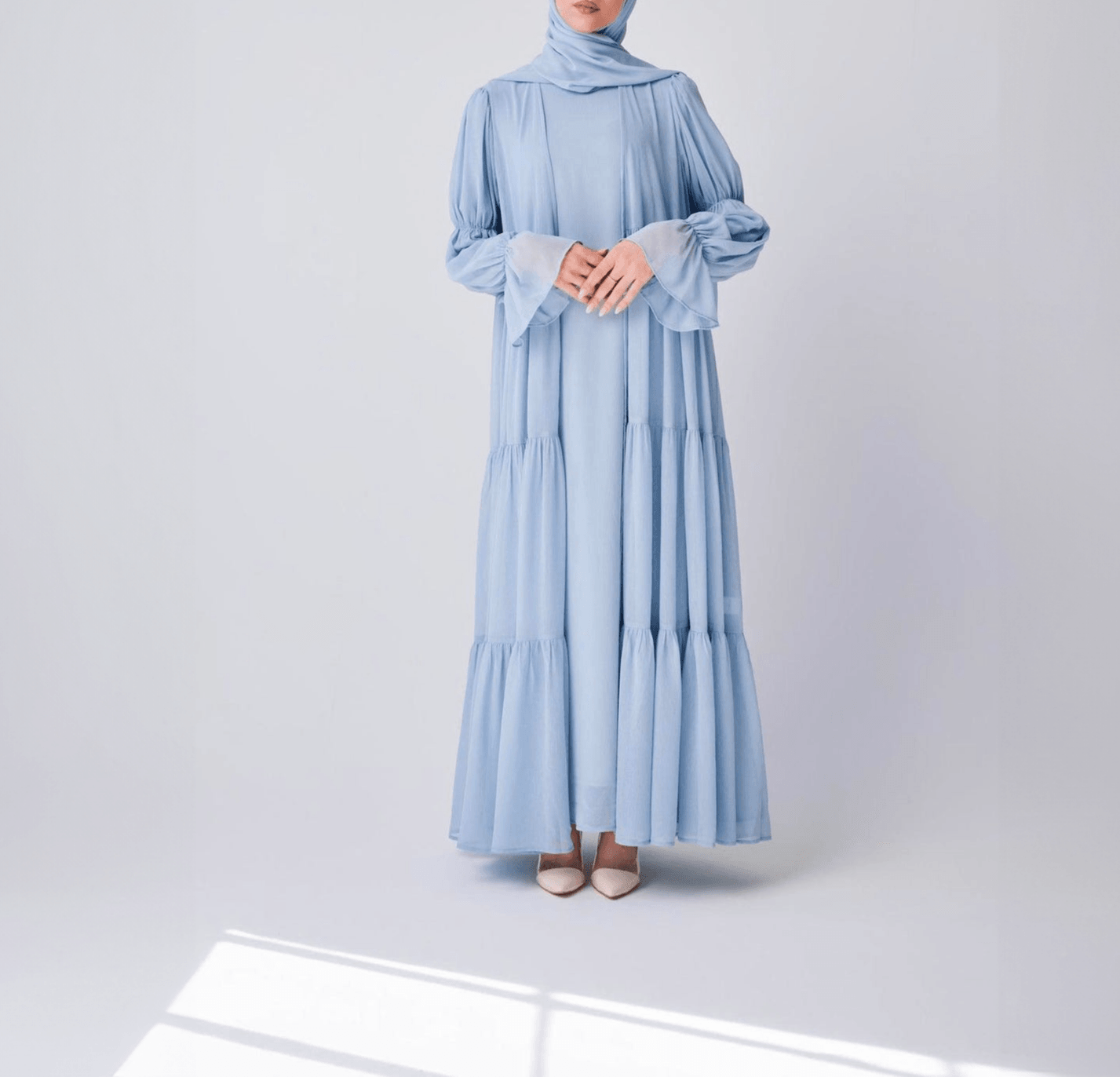 Flowy Chiffon Dress Set