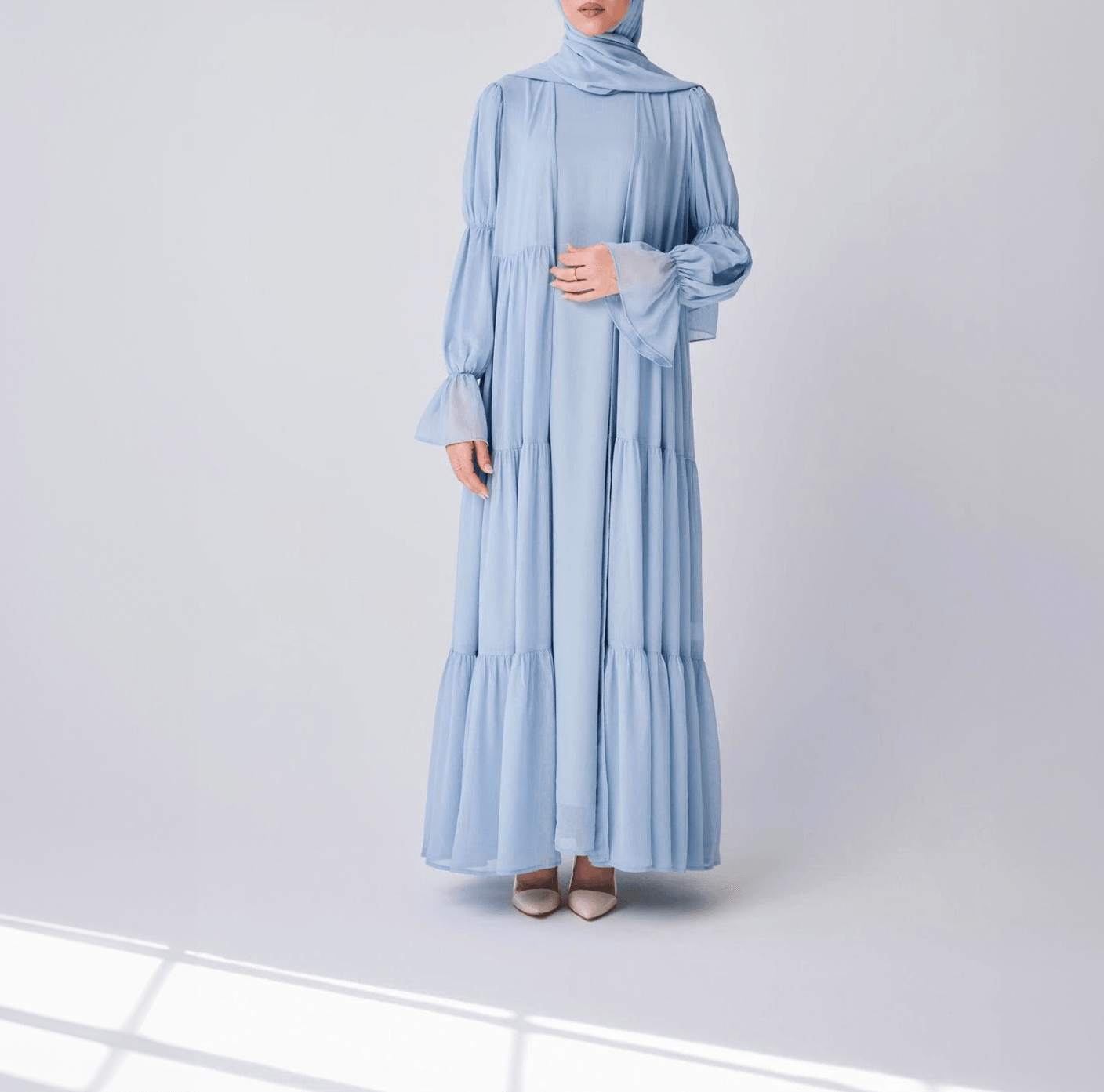 Flowy Chiffon Dress Set