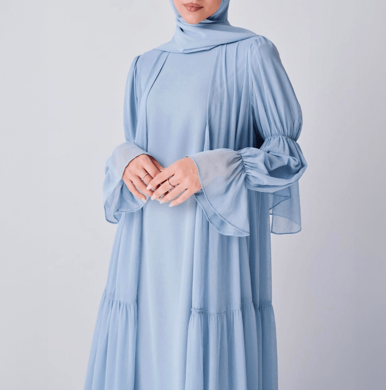 Flowy Chiffon Dress Set