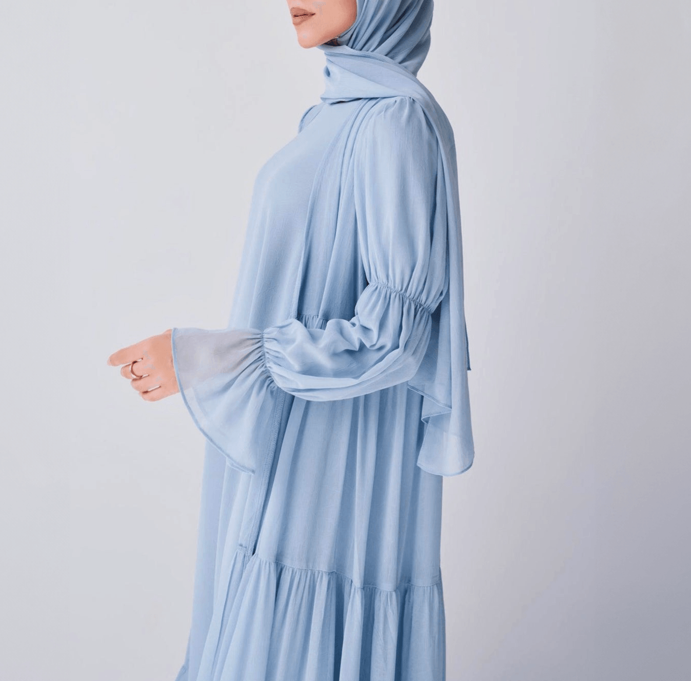 Flowy Chiffon Dress Set