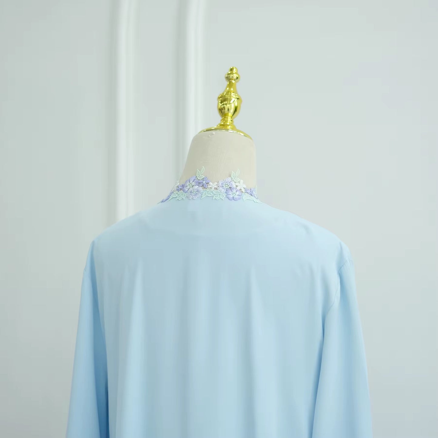 Azure Blossom Abaya
