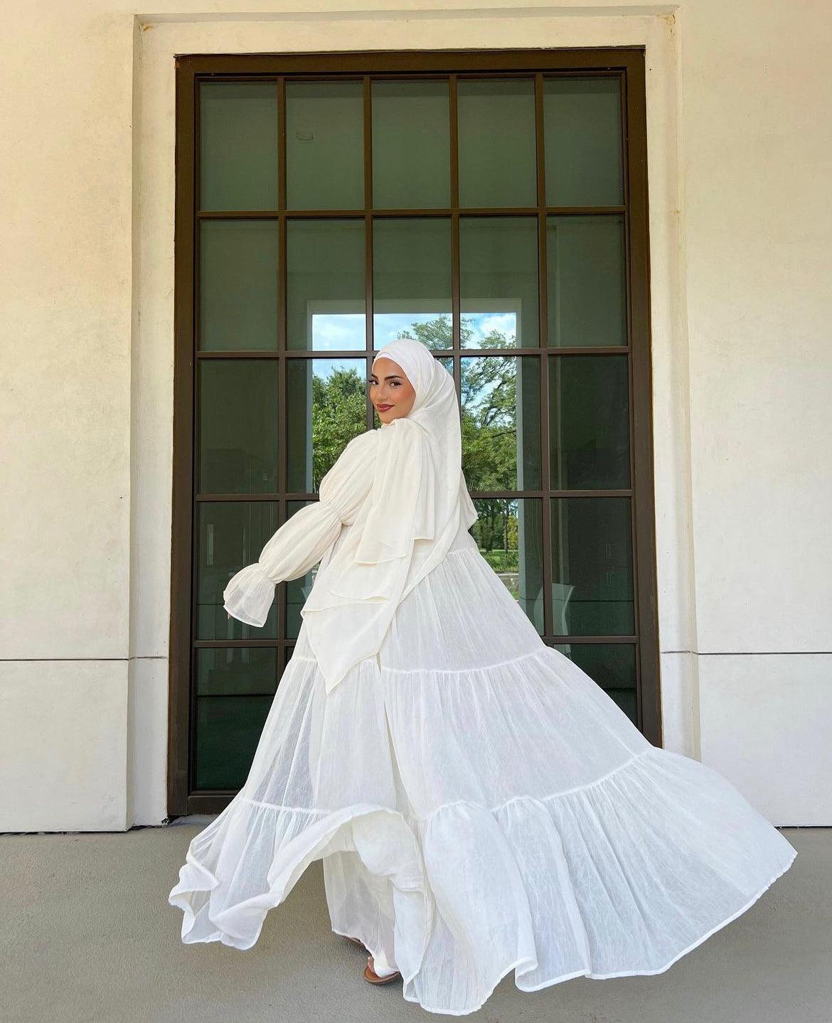 Flowy Chiffon Dress Set