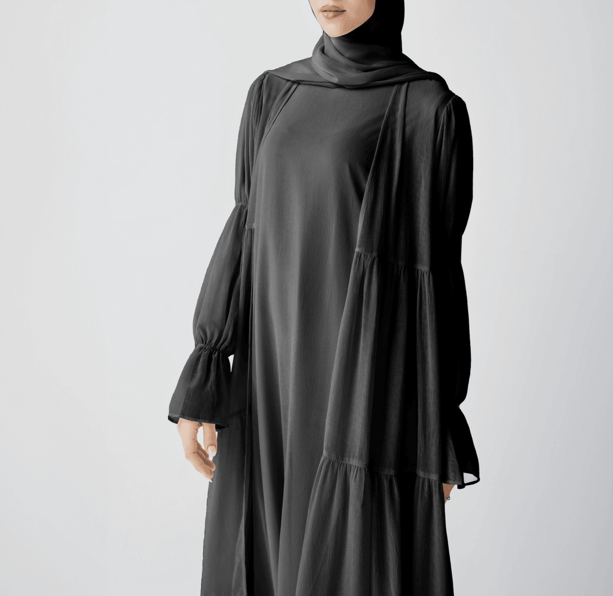 Flowy Chiffon Dress Set