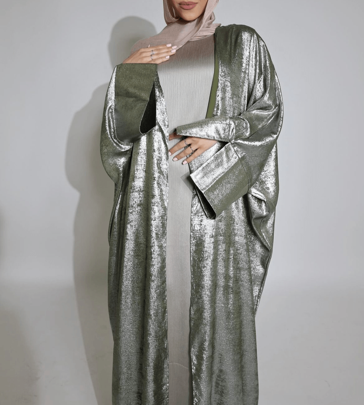 Her Highness - Slit Sleeve Sheen Abaya