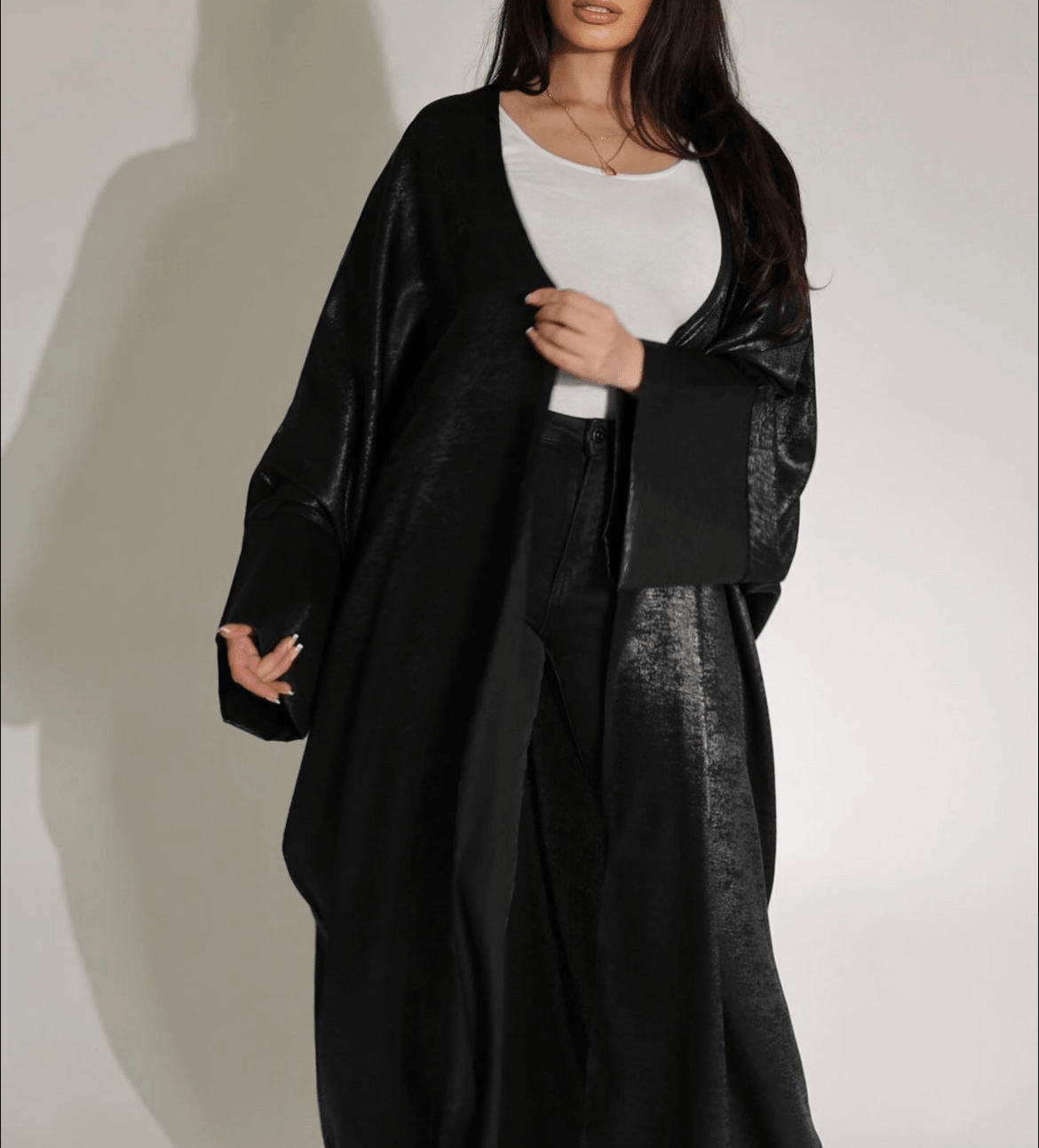 Her Highness - Slit Sleeve Sheen Abaya