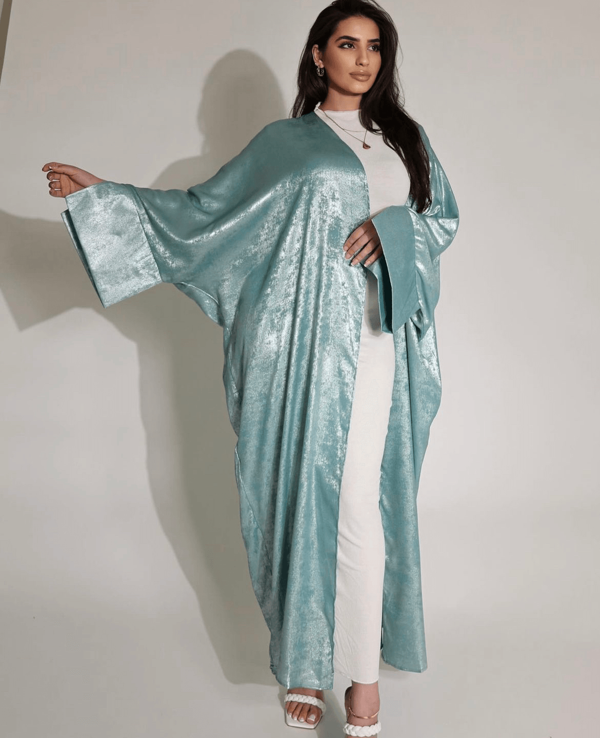 Her Highness - Slit Sleeve Sheen Abaya