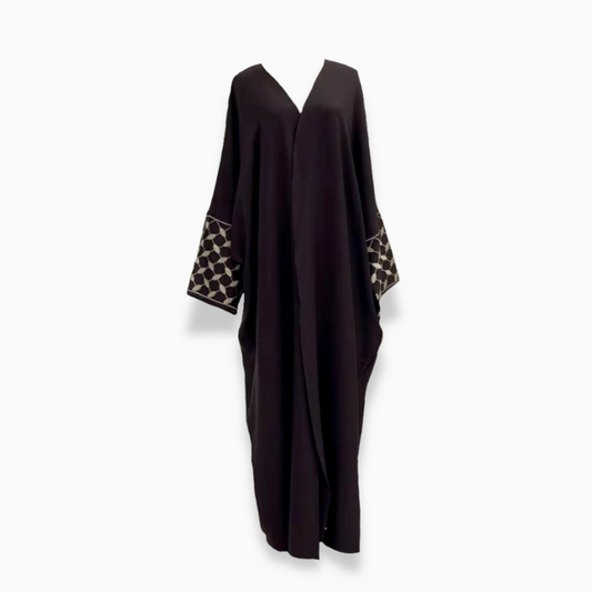 Falasteen Keffiyah Embroidered Abaya