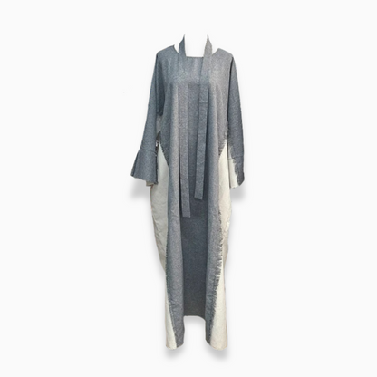 Winter is Here - Two Toned Fray Closed Abaya