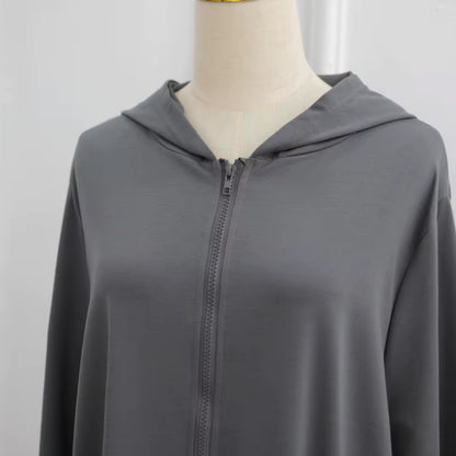 Leya - Modest Activewear Hoodie Abaya
