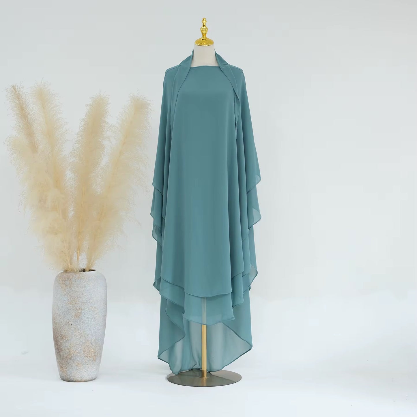 Double Layered Chiffon Khimar