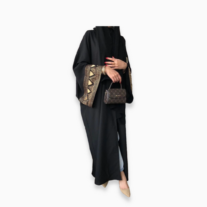 Raihana Embroidered Wide Sleeve Abaya