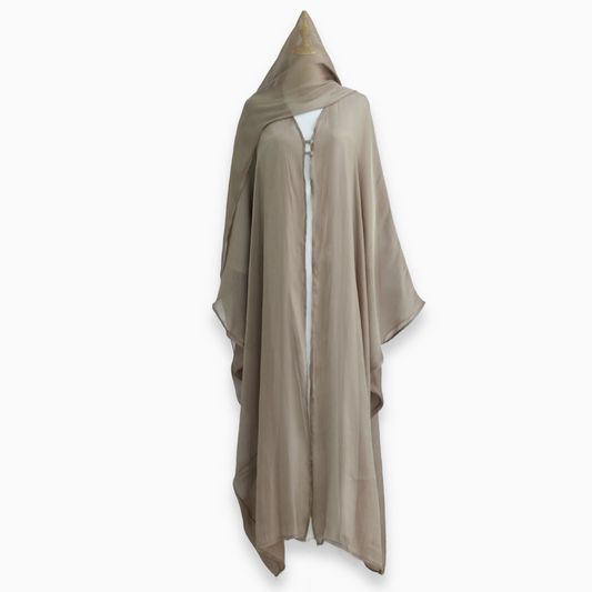 Sahra Organza Open Abaya