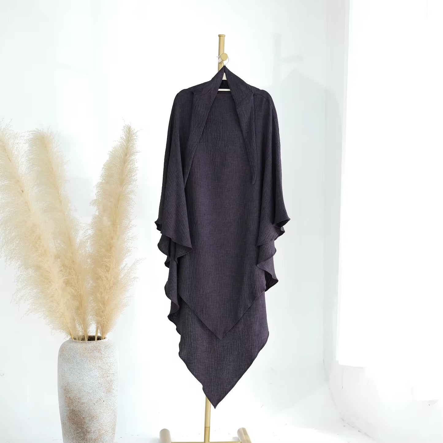 Crepe Triangle Khimar