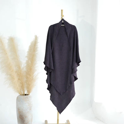 Crepe Triangle Khimar