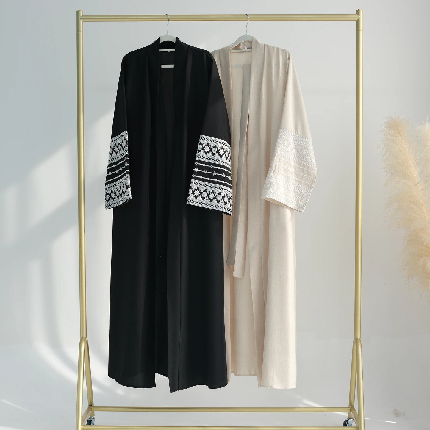 Widad Embroidered Sleeve Abaya