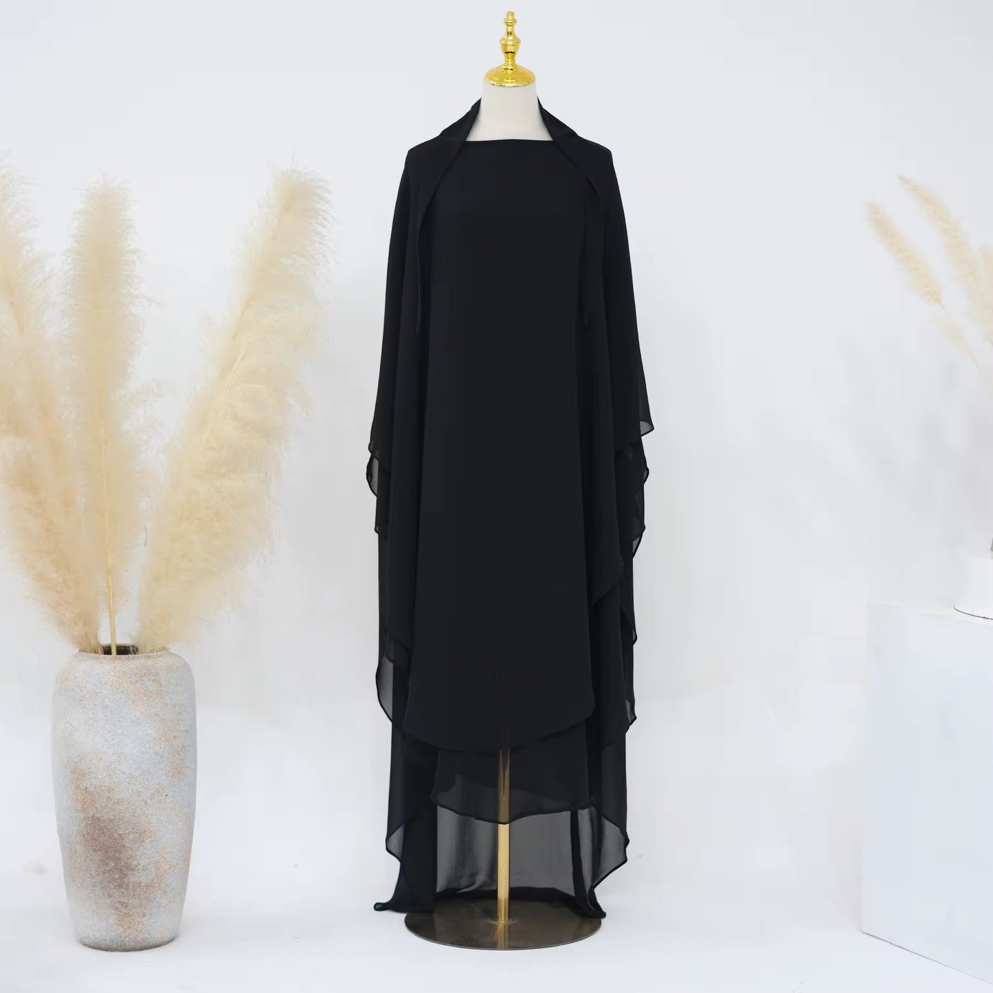 Double Layered Chiffon Khimar