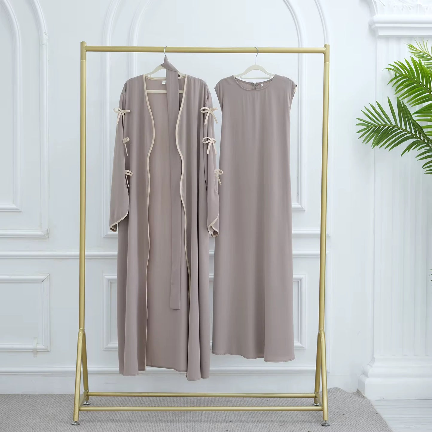 Reem - Bow Detail Abaya Set