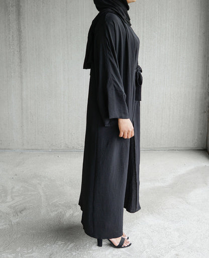 Manal Crepe Abaya Set