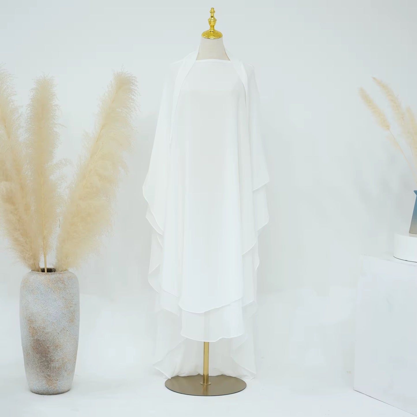 Double Layered Chiffon Khimar