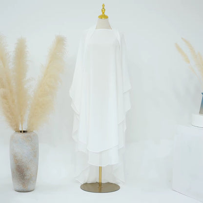 Double Layered Chiffon Khimar