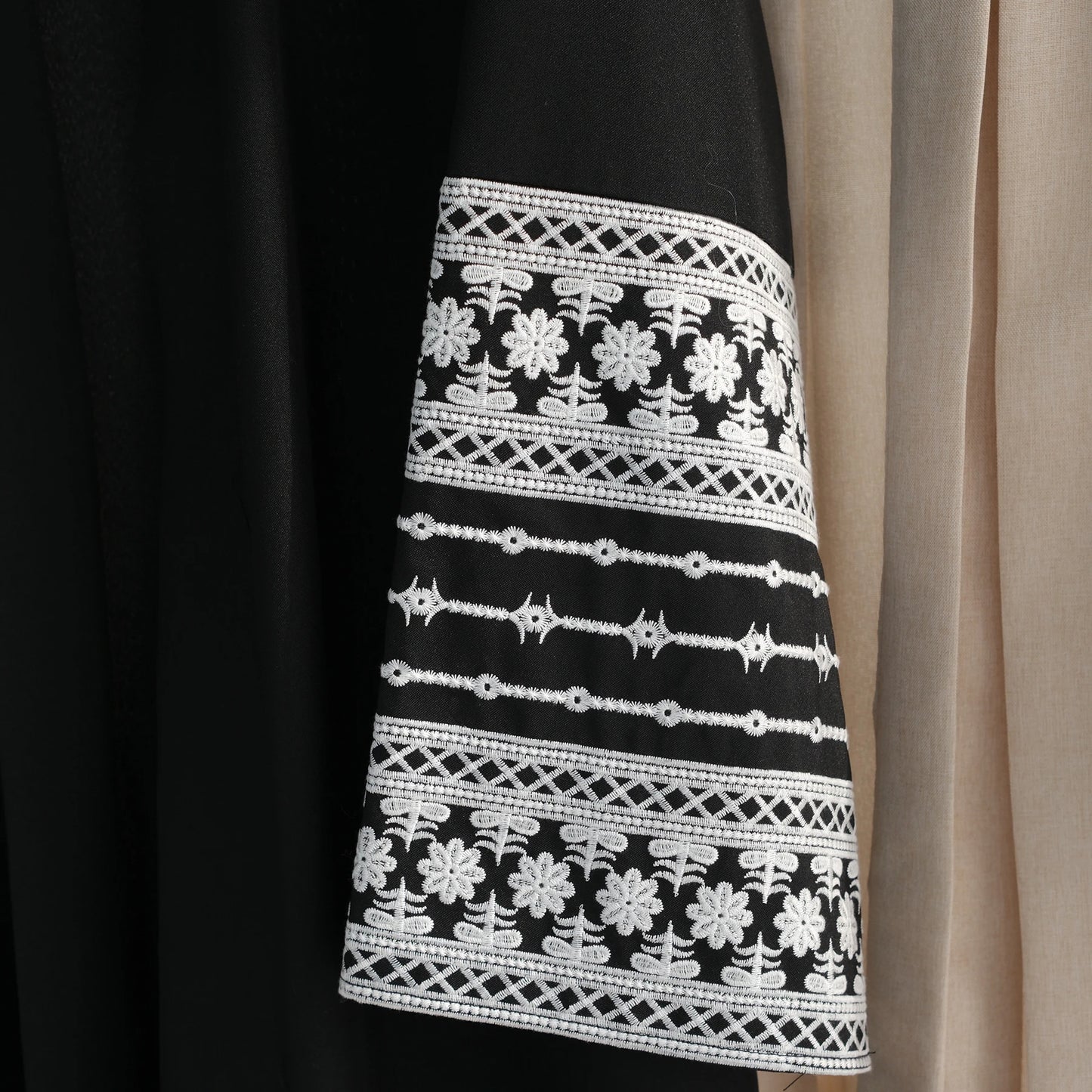 Widad Embroidered Sleeve Abaya