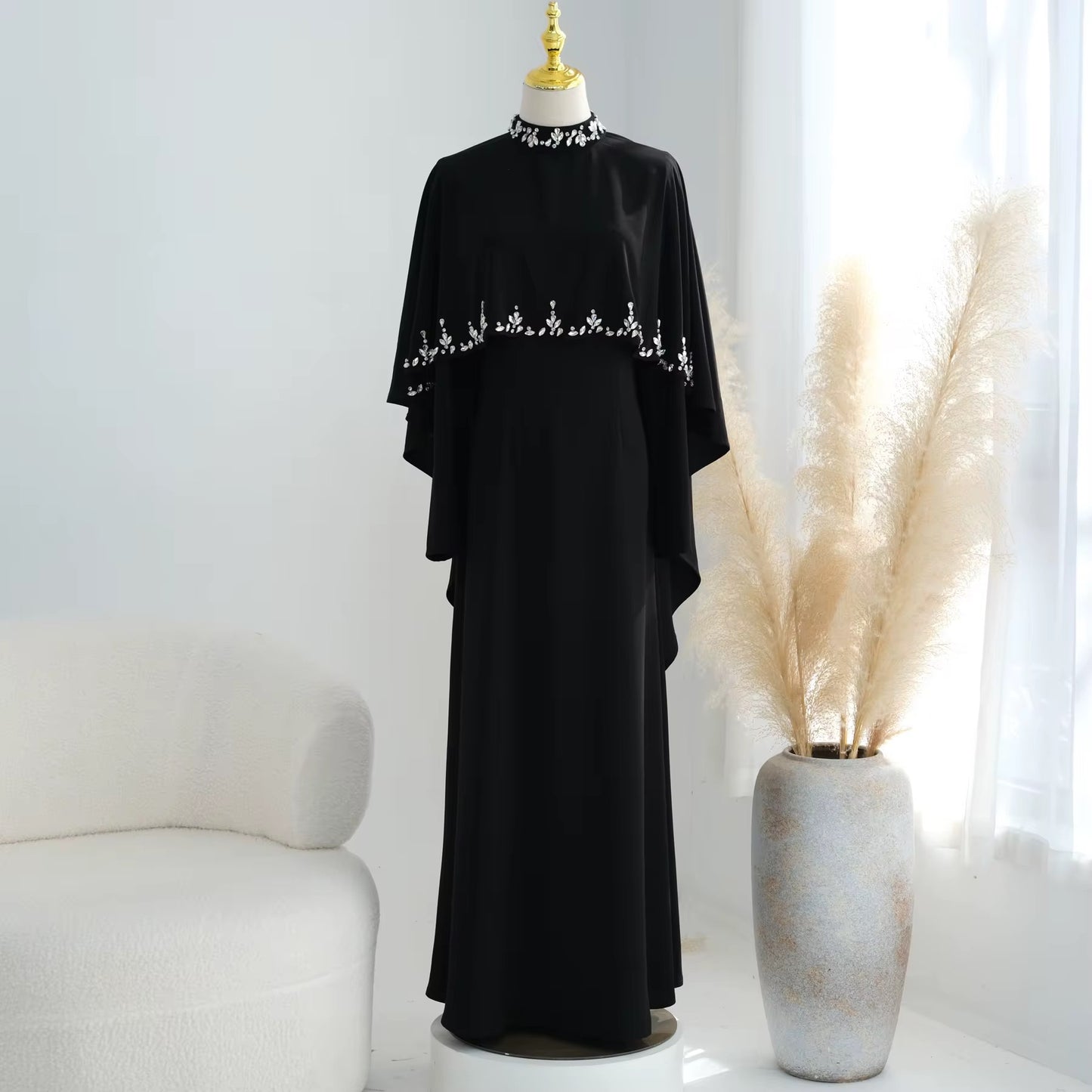 Starry Night Cloak - Gem Lined Dress Set