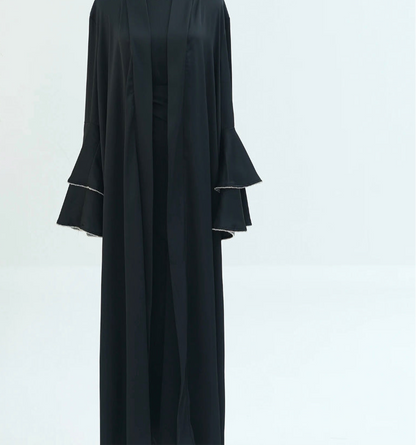 Trumpet Sleeve Abaya Set