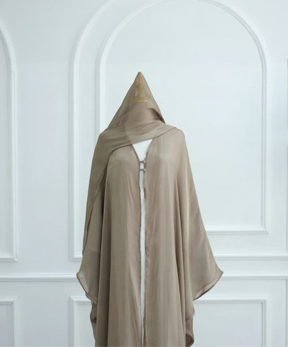 Sahra Organza Open Abaya