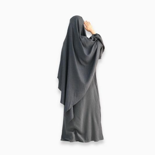 Crepe Nursing Abaya Khimar Set