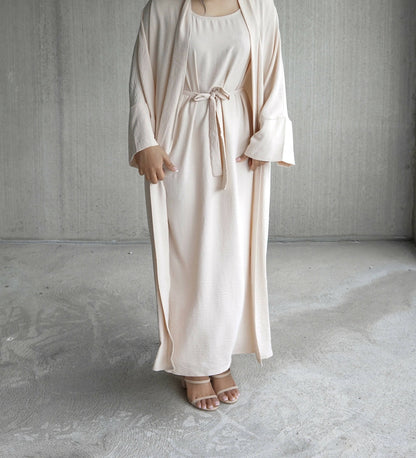 Manal Crepe Abaya Set