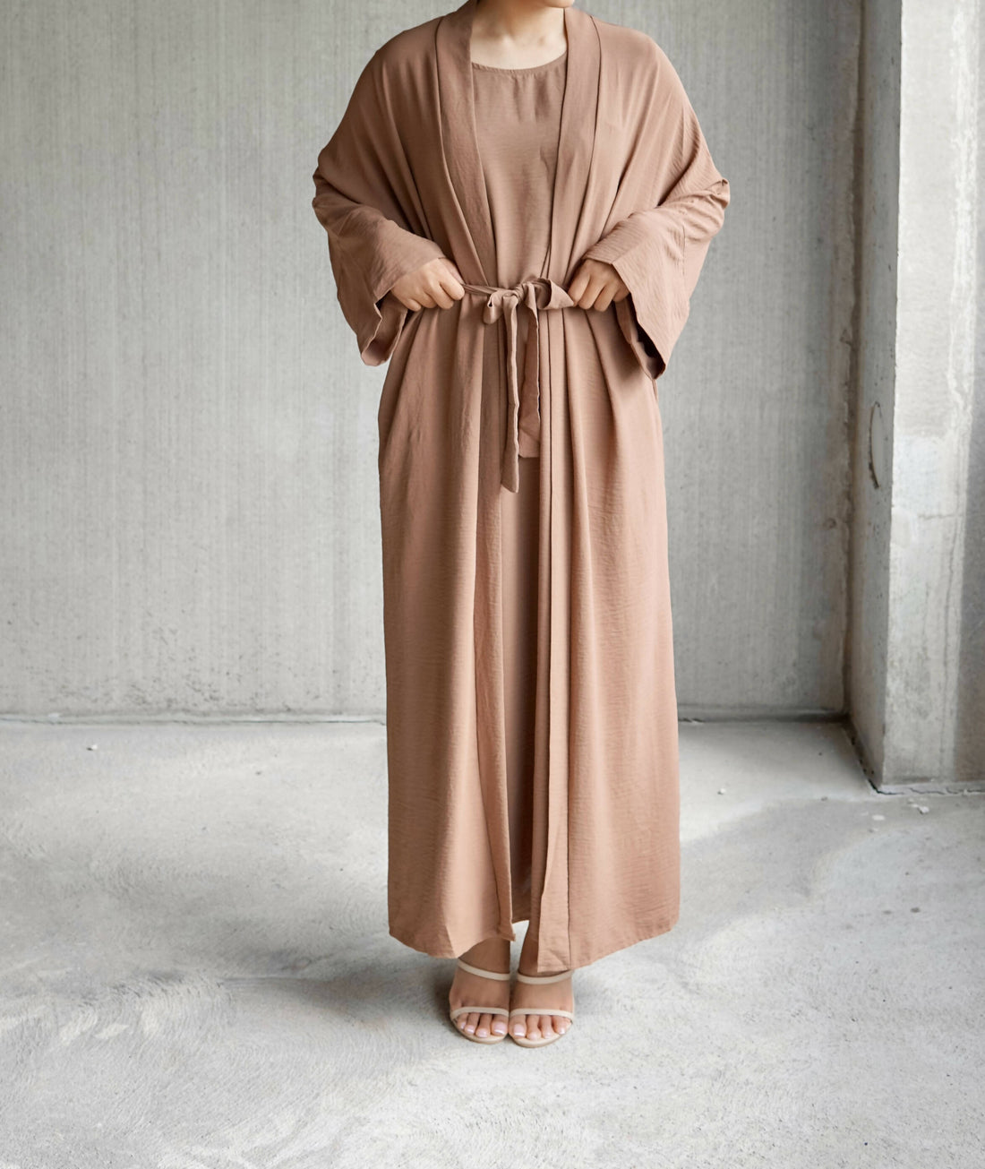 Manal Crepe Abaya Set