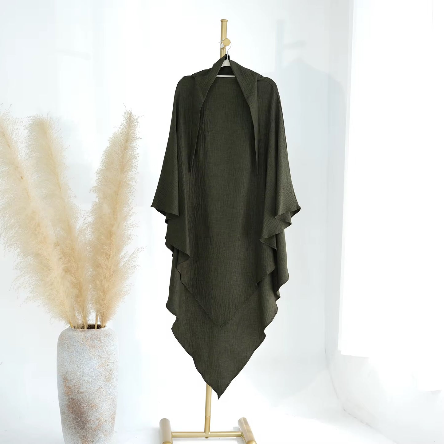 Crepe Triangle Khimar